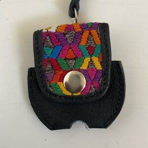 Air pod case huipil and leather like nena and co brand